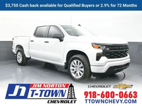 White 2026 Chevrolet Silverado 1500 Custom for sale in Tulsa, OK