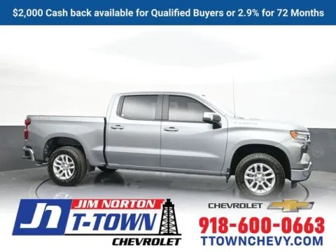 Gray 2025 Chevrolet Silverado 1500 LT for sale in Tulsa, OK