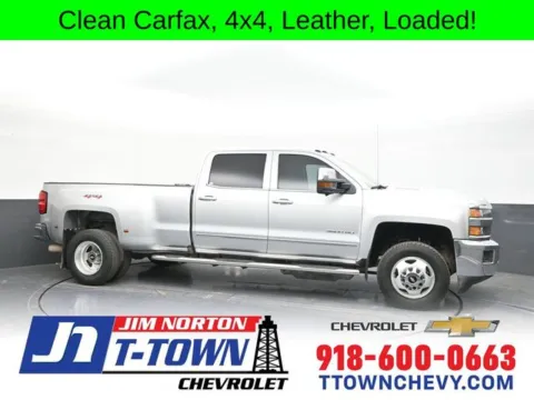 Silver 2018 Chevrolet Silverado 3500HD LTZ for sale in Tulsa, OK