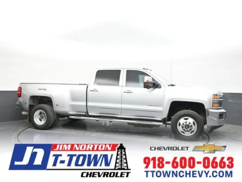 Silver 2018 Chevrolet Silverado 3500HD LTZ for sale in Tulsa, OK