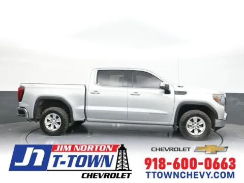 Silver 2021 GMC Sierra 1500 SLE for sale in Tulsa, OK