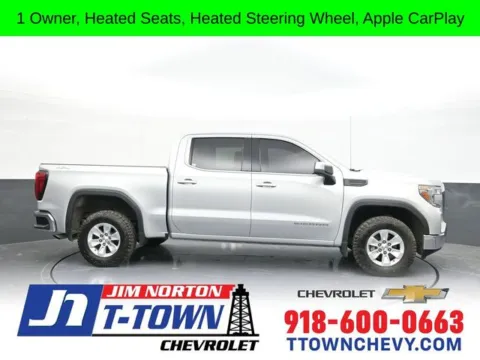 Silver 2021 GMC Sierra 1500 SLE for sale in Tulsa, OK