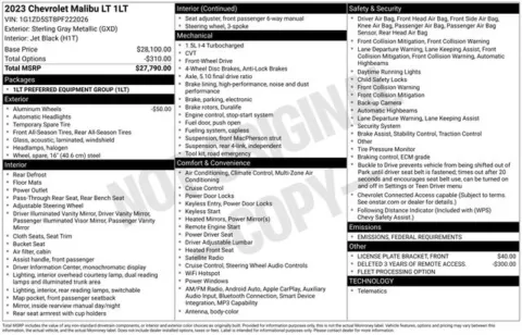 Another view of 2023 Chevrolet Malibu LT for sale in Tulsa, OK at Jim Norton T-Town Chevrolet