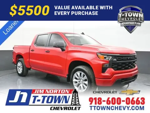 Red 2026 Chevrolet Silverado 1500 Custom for sale in Tulsa, OK