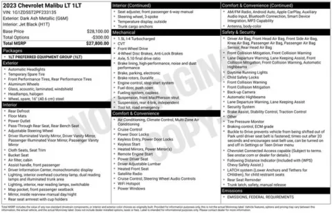 Another view of 2023 Chevrolet Malibu LT for sale in Tulsa, OK at Jim Norton T-Town Chevrolet