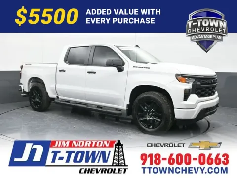 White 2026 Chevrolet Silverado 1500 Custom for sale in Tulsa, OK