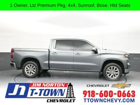 Gray 2020 Chevrolet Silverado 1500 LTZ for sale in Tulsa, OK