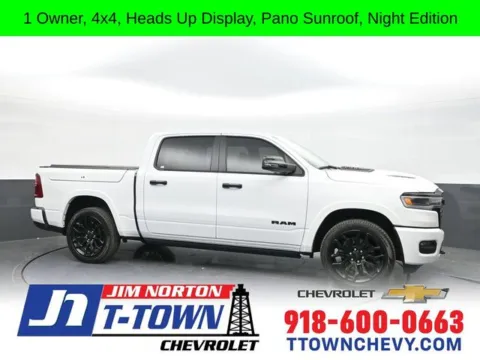 White 2025 Ram 1500 Limited for sale in Tulsa, OK