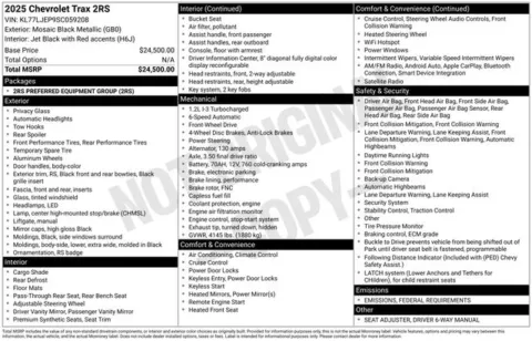 More photos of 2025 Chevrolet Trax 2RS at Jim Norton T-Town Chevrolet, OK