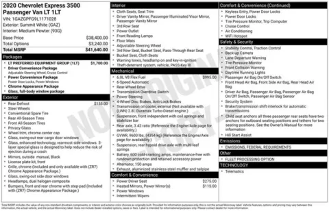 More photos of 2020 Chevrolet Express 3500 LT at Jim Norton T-Town Chevrolet, OK