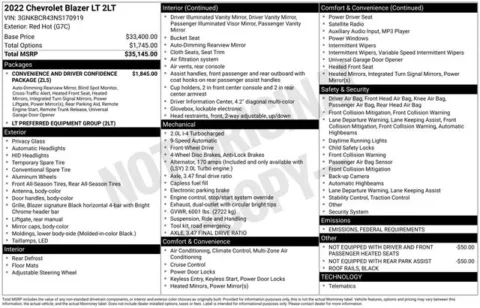 Another view of 2022 Chevrolet Blazer LT for sale in Tulsa, OK at Jim Norton T-Town Chevrolet