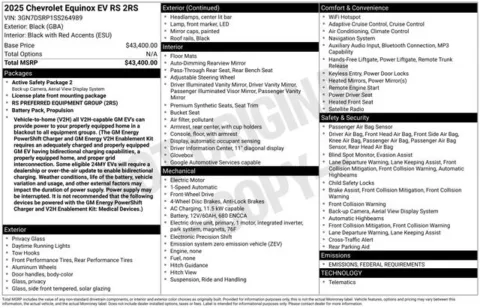 Photos of 2025 Chevrolet Equinox EV RS for sale in Tulsa, OK at Jim Norton T-Town Chevrolet