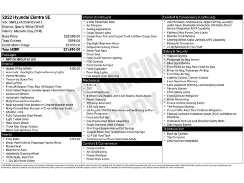 Another view of 2022 Hyundai Elantra SE for sale in Tulsa, OK at Jim Norton T-Town Chevrolet