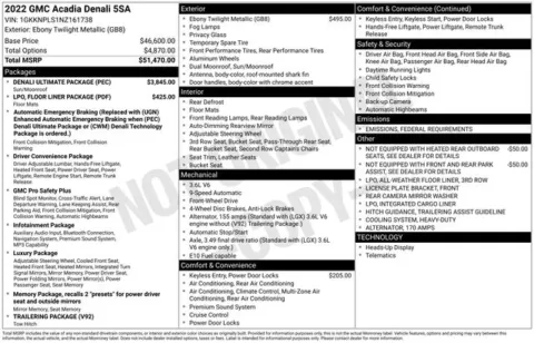 Another view of 2022 GMC Acadia Denali for sale in Tulsa, OK at Jim Norton T-Town Chevrolet