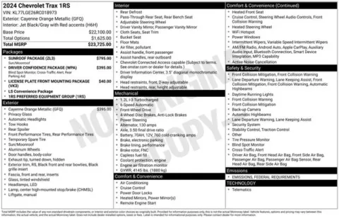 More photos of 2024 Chevrolet Trax 1RS at Jim Norton T-Town Chevrolet, OK