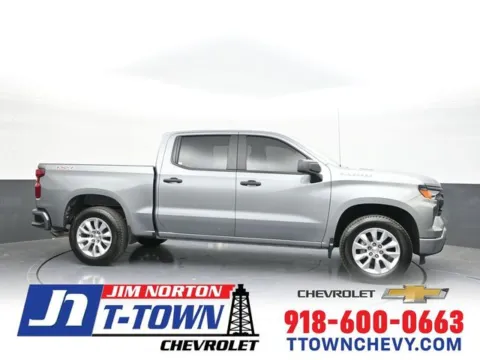 Gray 2025 Chevrolet Silverado 1500 Custom for sale in Tulsa, OK