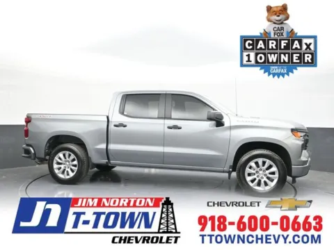 Gray 2025 Chevrolet Silverado 1500 Custom for sale in Tulsa, OK