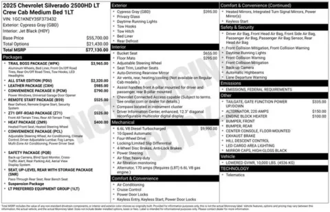 Gray 2025 Chevrolet Silverado 2500HD LT for sale in Tulsa, OK