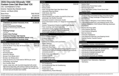 Blue 2026 Chevrolet Silverado 1500 Custom for sale in Tulsa, OK