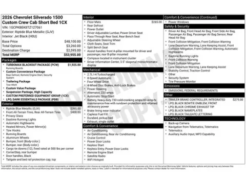 Photos of 2026 Chevrolet Silverado 1500 Custom for sale in Tulsa, OK at Jim Norton T-Town Chevrolet