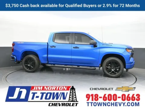Blue 2026 Chevrolet Silverado 1500 Custom for sale in Tulsa, OK
