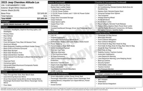 Another view of 2023 Jeep Cherokee Altitude for sale in Tulsa, OK at Jim Norton T-Town Chevrolet
