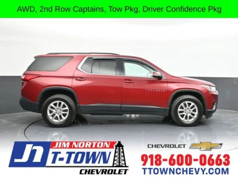 Red 2020 Chevrolet Traverse LT for sale in Tulsa, OK