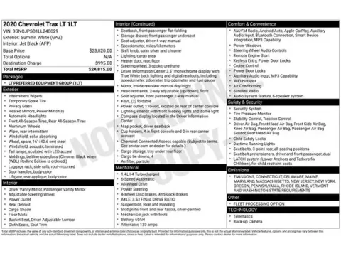 Another view of 2020 Chevrolet Trax LT for sale in Tulsa, OK at Jim Norton T-Town Chevrolet