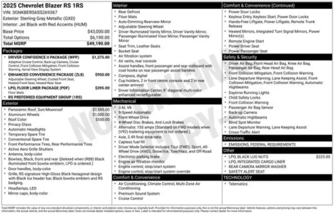 Photos of 2025 Chevrolet Blazer RS for sale in Tulsa, OK at Jim Norton T-Town Chevrolet