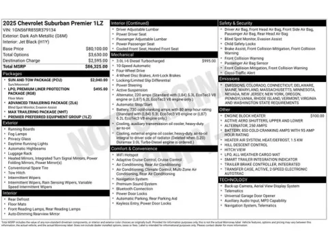 Photos of 2025 Chevrolet Suburban Premier for sale in Tulsa, OK at Jim Norton T-Town Chevrolet