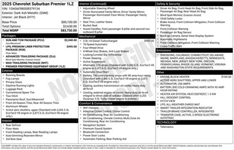 Unknown 2025 Chevrolet Suburban Premier for sale in Tulsa, OK