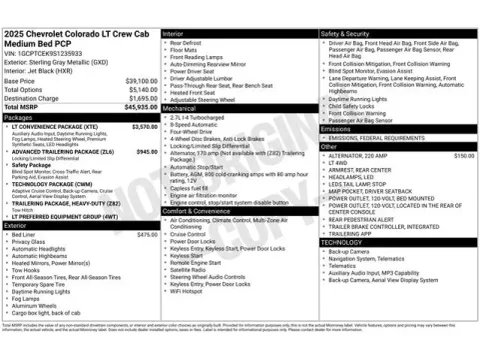 Photos of 2025 Chevrolet Colorado LT for sale in Tulsa, OK at Jim Norton T-Town Chevrolet