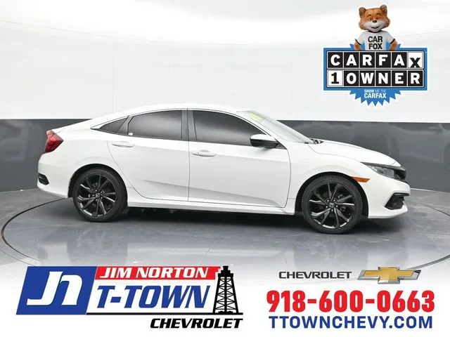 White 2020 Honda Civic Sport for sale in Tulsa, OK