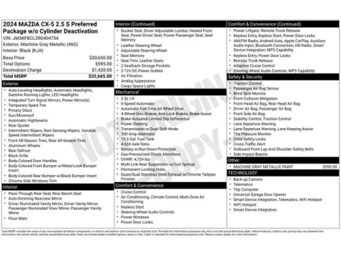 Another view of 2024 Mazda CX-5 2.5 S Preferred Package for sale in Tulsa, OK at Jim Norton T-Town Chevrolet