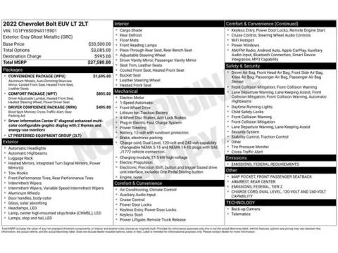 Another view of 2022 Chevrolet Bolt EUV LT for sale in Tulsa, OK at Jim Norton T-Town Chevrolet