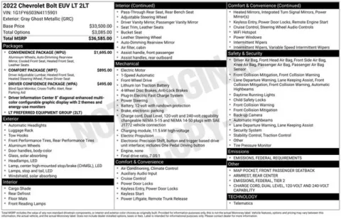 Gray 2022 Chevrolet Bolt EUV LT for sale in Tulsa, OK
