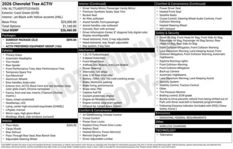 Green 2026 Chevrolet Trax ACTIV for sale in Tulsa, OK