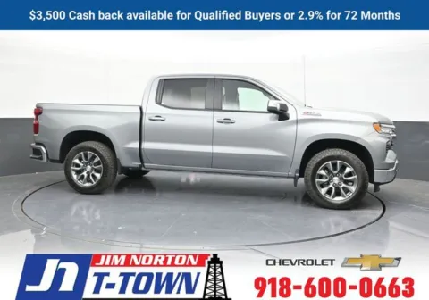 Gray 2026 Chevrolet Silverado 1500 LT for sale in Tulsa, OK