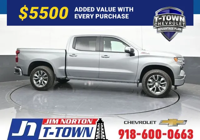 Gray 2026 Chevrolet Silverado 1500 LT for sale in Tulsa, OK