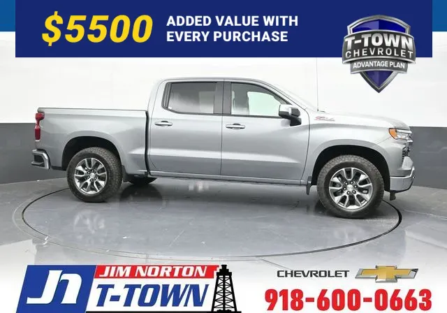 Gray 2026 Chevrolet Silverado 1500 LT for sale in Tulsa, OK