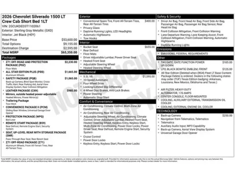 Photos of 2026 Chevrolet Silverado 1500 LT for sale in Tulsa, OK at Jim Norton T-Town Chevrolet