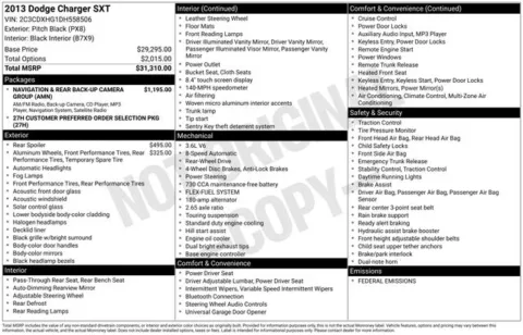 Black 2013 Dodge Charger SXT for sale in Tulsa, OK