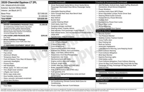White 2020 Chevrolet Equinox LT for sale in Tulsa, OK