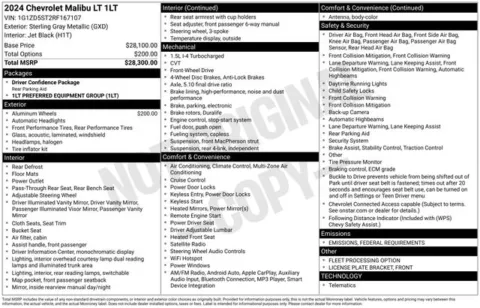 Another view of 2024 Chevrolet Malibu LT for sale in Tulsa, OK at Jim Norton T-Town Chevrolet