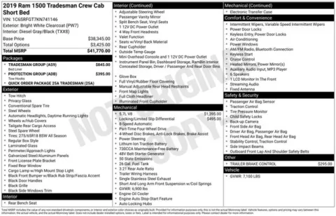 Photos of 2019 Ram 1500 Tradesman for sale in Tulsa, OK at Jim Norton T-Town Chevrolet