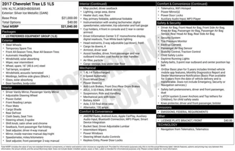 Photos of 2017 Chevrolet Trax LS for sale in Tulsa, OK at Jim Norton T-Town Chevrolet