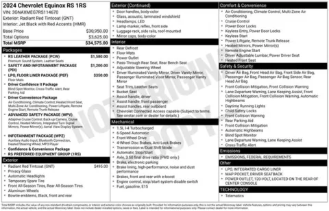 Red 2024 Chevrolet Equinox RS for sale in Tulsa, OK
