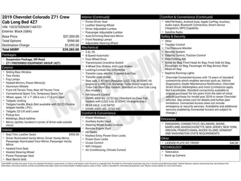 Another view of 2019 Chevrolet Colorado Z71 for sale in Tulsa, OK at Jim Norton T-Town Chevrolet