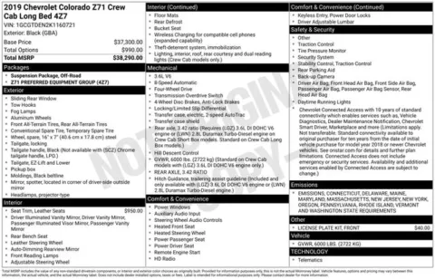 Black 2019 Chevrolet Colorado Z71 for sale in Tulsa, OK