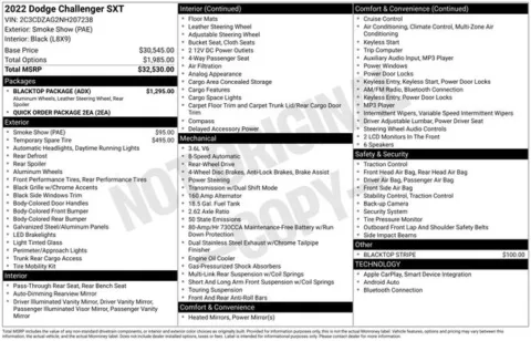 Gray 2022 Dodge Challenger SXT for sale in Tulsa, OK